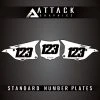 Attack Graphics Number Plate Backgrounds #KAW_F_10