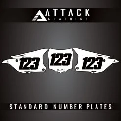 Attack Graphics Number Plate Backgrounds #KAW_F_10