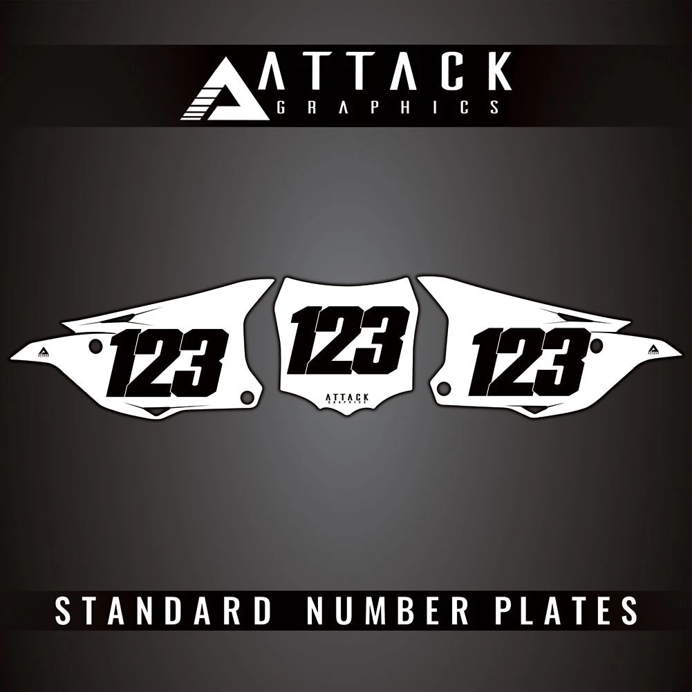 Attack Graphics Number Plate Backgrounds #KAW_F_10