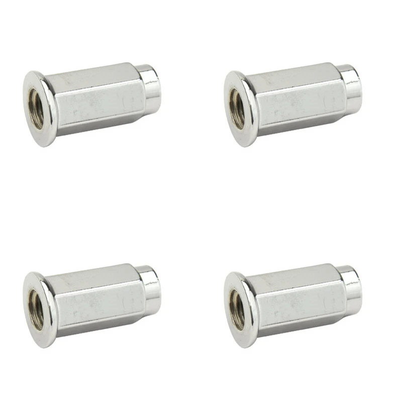 (4 Pack) ITP Flat Base Chrome Lug Nut #105427-P - Image 2