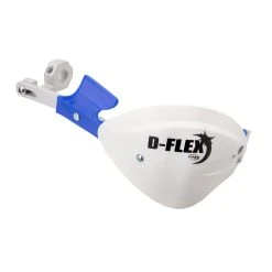 Tusk D-Flex Handguards With Spoilers Blue/White 1 1/8" Bar Mounts #1096500044