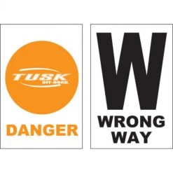 Tusk Course Marker Danger And Wrong Way Sign Pack Of 50 #117779-0002