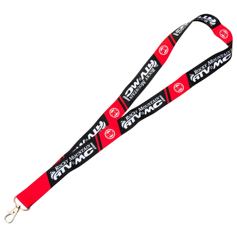 Rocky Mountain ATV/MC Logo Lanyard Black/Red #158-795-0001