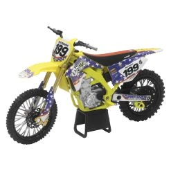 New Ray Die-Cast Suzuki RM-Z450 Travis Pastrana Nitro Circus Motorcycle Replica 1:12 Scale #57993