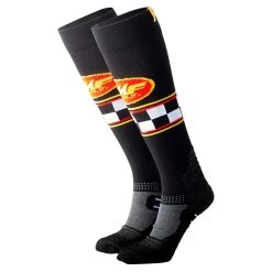 FMF Last Lap Riding Socks Size 10-13 Black #SP22194910-BLK-OSFM