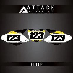 Attack Graphics Elite Number Plate Backgrounds #SUZ_F_06_ELITE