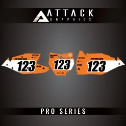 Attack Graphics Pro Series Number Plate Backgrounds #KTM_F_21_PRO