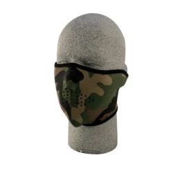 Balboa WNFM118H Neoprene 1/2 Face Mask-Woodland Camouflage #WNFM118H
