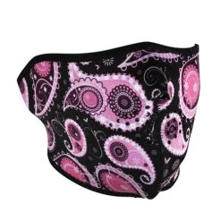 Balboa WNFM162H Half Mask-Neoprene-Purple Paisley #WNFM162H