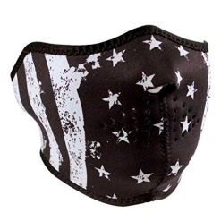 Balboa WNFM091H Half Mask-Neoprene-Black & White Flag #WNFM091H