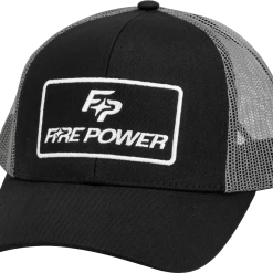 FIRE POWER CURVED BILL HAT BLACK/GREY #99-8108
