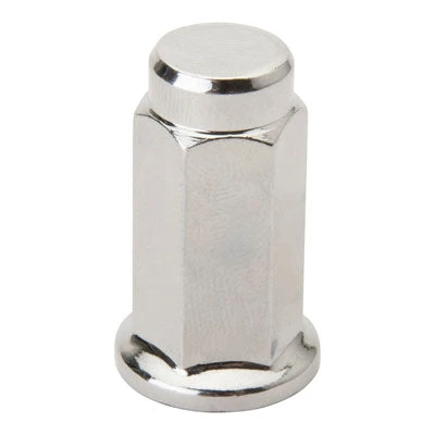 (4 Pack) ITP Flat Base Chrome Lug Nut #105427-P - Image 5